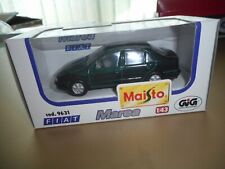 FIAT MAREA BERLINA SCALA 1/43 MAISTO  MODELLO PROMOZIONALE 1996 VERDE AMAZZONIA