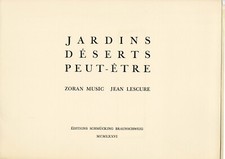 ZORAN MUSIC «JARDINS DÉSERTS PEUT-ÊTRE» - 1976 - CARTELLA  DIECI (10) INCISIONI