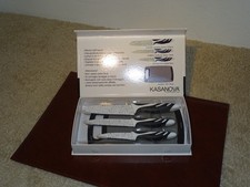 SET 3 COLTELLI PROFESSIONALI KASANOVA - ACCIAIO INOX