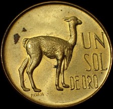 Perù 1 Sol de Oro 1967 moneta