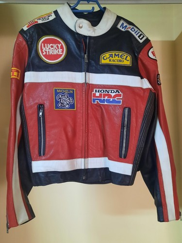 Giubbino pelle moto - giubbino, honda