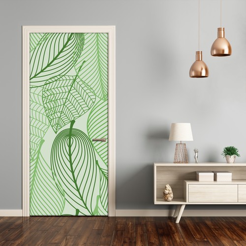 Home art porta autoadesiva - 3d,