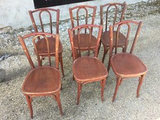 Lot De 4 Antiche Sedie Bistro
