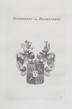 1830 Falkenberg Stemma Di Famiglia Araldica Incisione In Rame