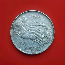 DUE Monete 500 Lire Argento