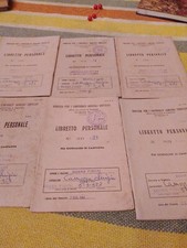 Lotto Di N.6  Libretto Personale  Servizi Per I Contributi Agricoli Unificati...