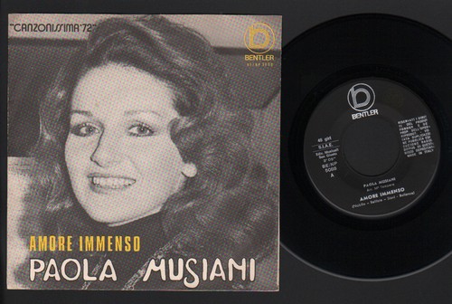 Paola musiani amore immenso - 7",