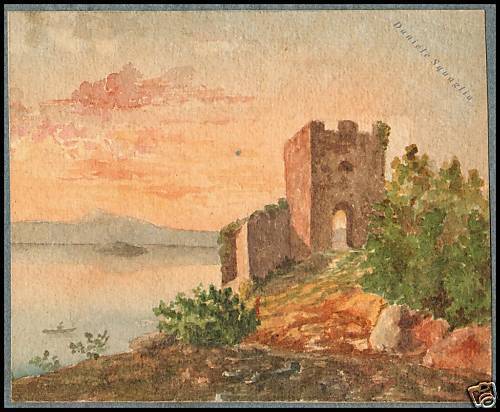 Acquerello originale 1800 - acquerello,
