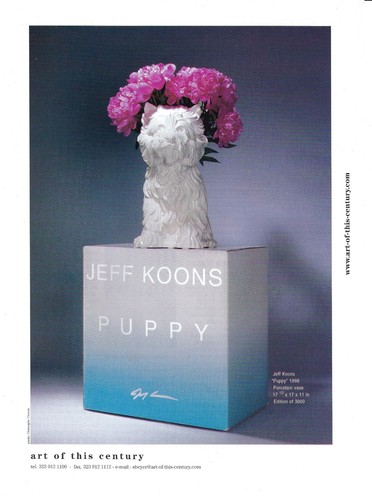 Jeff koons c1998 - c1998, "cucciolo"