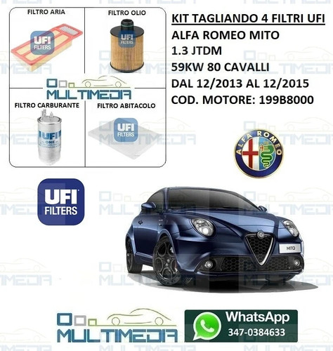 Tagliando filtri ufi - 4,