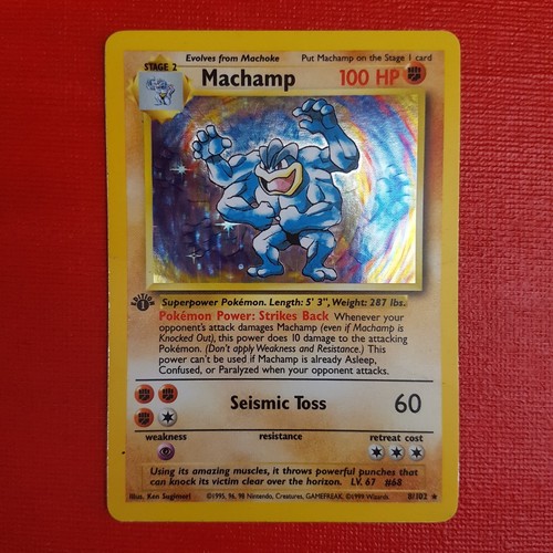 Pokemon machamp 102 holo - pokemon,