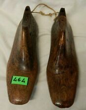 464. COPPIA DI ANTICHE FORME N°37 IN LEGNO PER SCARPE DONNA CIABATTINO CALZOLAIO