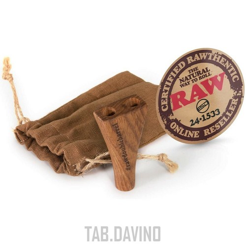 Raw double barrell - raw, wooden