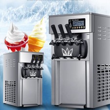 Macchina Gelatiera Gelato | Sorbetto | Frozen Yogurt 3 Gusti Coni Dolci