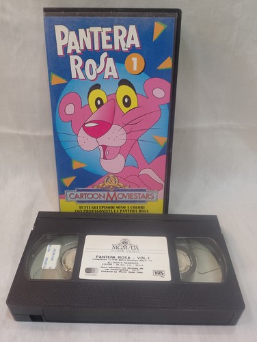Vhs pantera rosa cartoon - rosa,