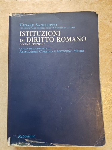Istituzioni diritto romano - istituzioni,