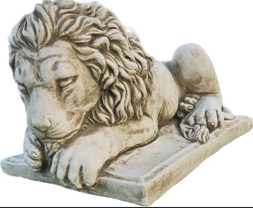 Statua leone cemento - leone, in
