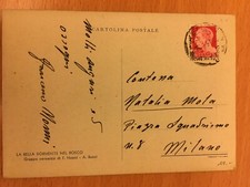 Cartolina autografa di Francesco Nonni