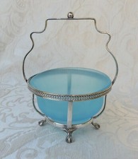 J. Turton & Co Sheffield Cesto Sposa / Zuccheriera Cestino Sheffield con vetro