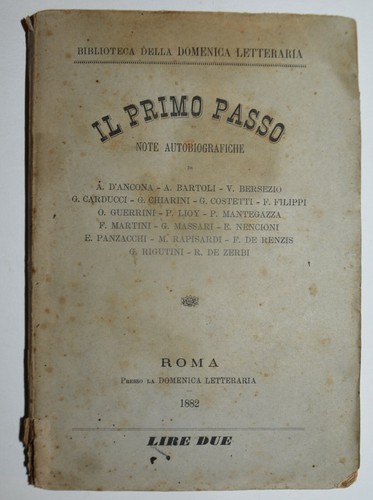 Primo passo ediz 1882 - -, ediz.