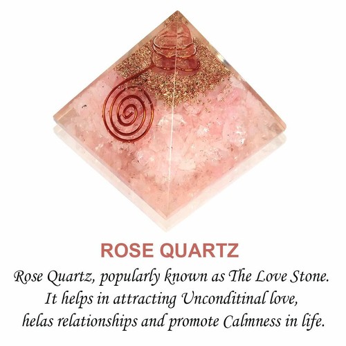 Piramide orgone pietra rosa - piramide,