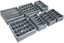 Cassetto Organizer per Biancheria Intima,Lavabile Pieghevole per Cassetti,Set Di