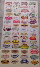 Etichette vino per fiasco inizio novecento lotto di 60 esemplari differenti