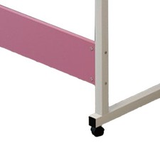 Comodino Sollevabile 60 X 40 cm Forma C Struttura in Metallo Scrivania Mobile Laptop Fo 4 UK