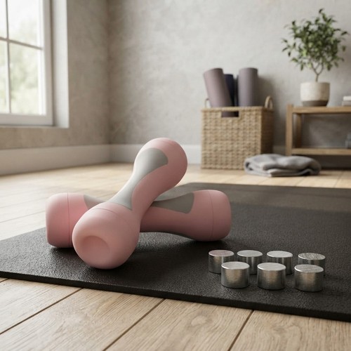 Manubri regolabili rosa set - regolabili,