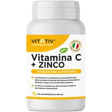 VITATIV ® Vitamina C 1000 mg + Zinco 180 Compresse - Integratore Alimentare