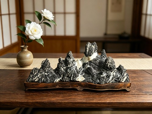 11103 bonsai suiseki - di,