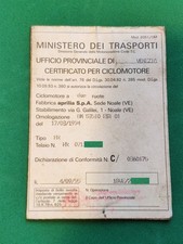 LIBRETTO ORIGINALE CERTIFICATO