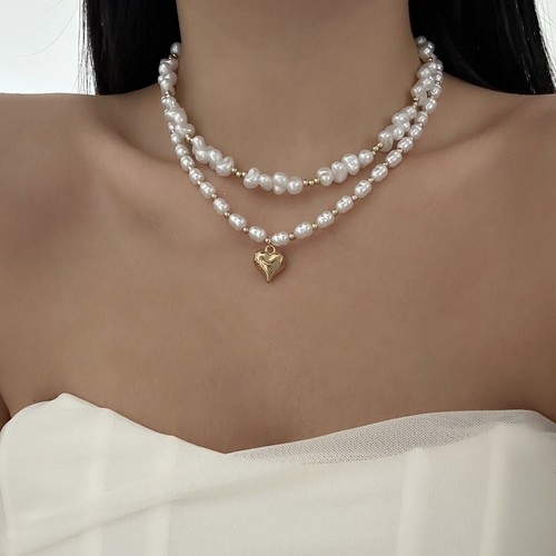 Collana perle multistrato - collana,