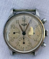 Montre Heuer chronograph 346 AR - Valjoux 71 - Pre carrera - circa 1940