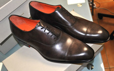 SANTONI STRINGATE PELLE MARRONE TG 44 850,00 CART. SAN-25A63