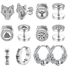 6 paia orecchini uomo