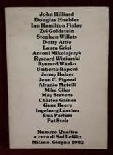 NUMERO QUATTRO A CURA DI SOL LEWITT - ED. CENOBIO VISUALITA' - GIUGNO 1982