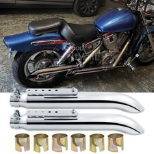 2 pezzi tubo di scarico moto