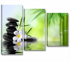 Bamboo stone zen - Quadro