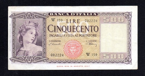 Cinquecento 500 lire - ornata, di