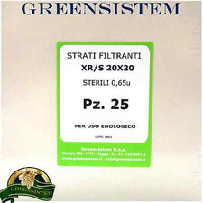 25 CARTONI FILTRANTI 20X20 XR/S STERILI X COLOMBO, ETC - TIPO V20