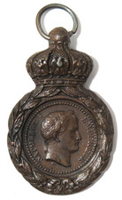 MEDAGLIA FRANCIA 1821 NAPOLEONE I BONAPARTE AI SUOI COMPAGNI FEDELI SANT' ELENA