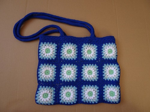 Borsa all uncinetto realizzata - borsa,