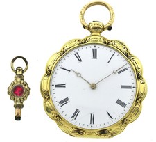 Rarissimo orologio da tasca Vacheron & Constantin cilindro fine oro 750/18k 41 mm 36,9 g