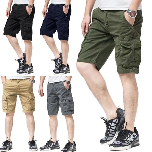 Bermuda uomo cargo cotone