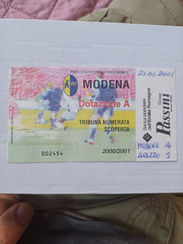 Biglietto calcio modena - biglietto,