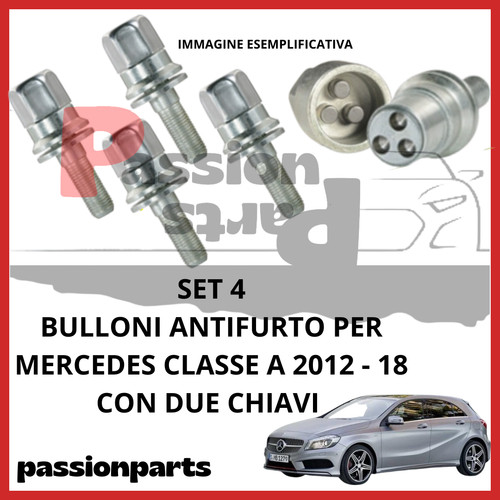 Kit bulloni antifurto cerchi - kit,