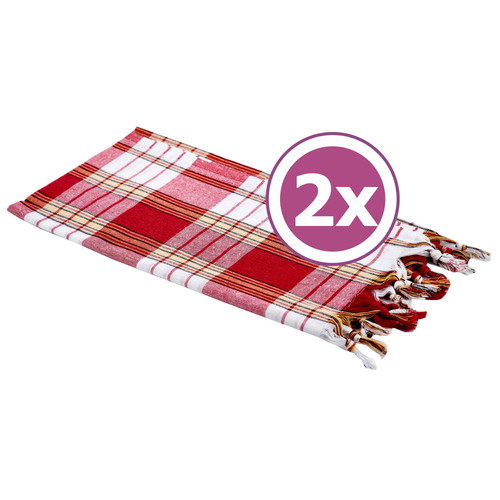 Set pezzi pestemal quadri - pezzi,