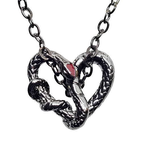 Collana ciondolo serpente - collana,