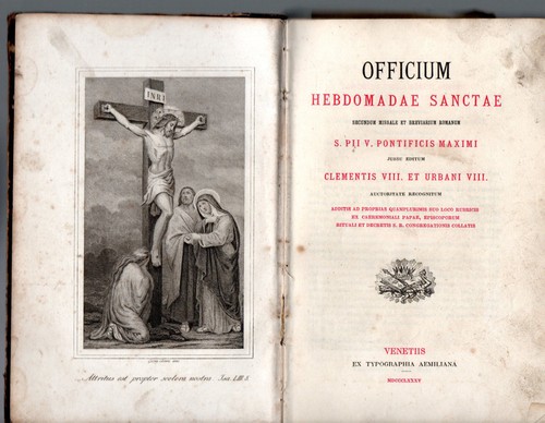 Officium hebdomadae sanctae - officium,